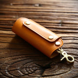 Leather Key Wallet Multifunction Organizer Men Ladies Smart Holder