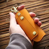 Leather Key Wallet Multifunction Organizer Men Ladies Smart Holder