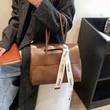 Vintage High-capacity Handbag for Office Women