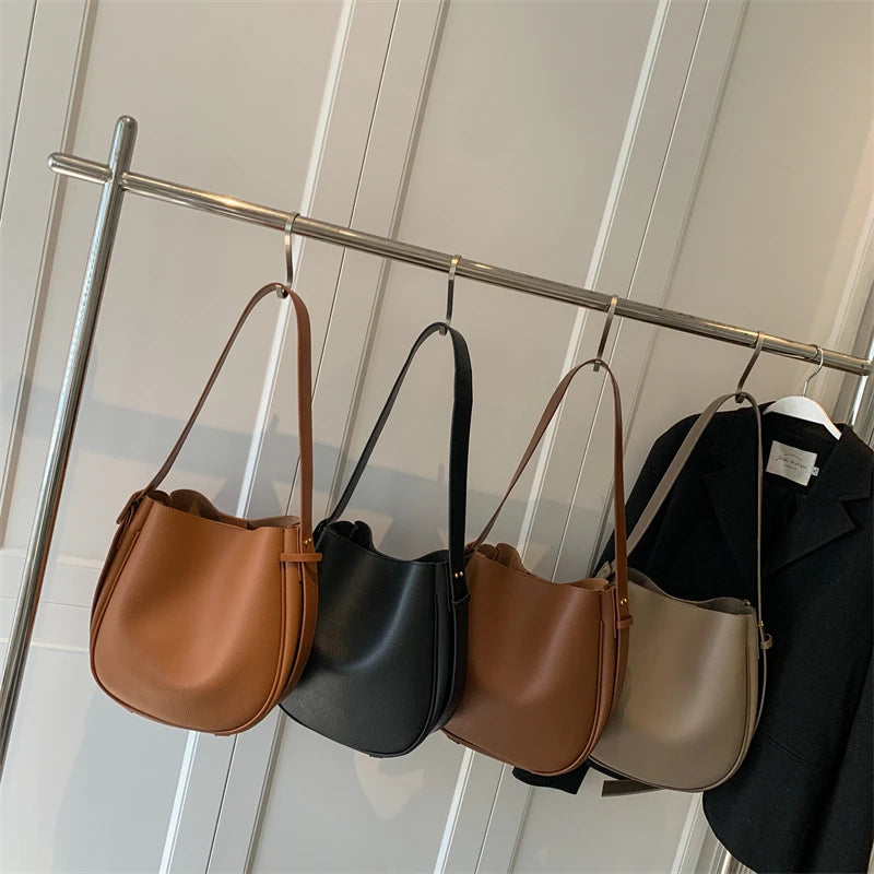 Vintage Small Leather Crossbody Bags for Women