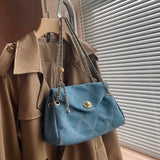 Canvas Shoulder Bags Casual Chain Crossbody Bag Female Handbag