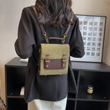 Corduroy Backpacks for Women Winter Female Small Backpack