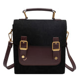 Corduroy Backpacks for Women Winter Female Small Backpack