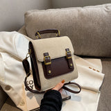 Corduroy Backpacks for Women Winter Female Small Backpack