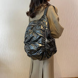 Fluffy Cotton Winter Backpack for Women