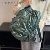 Fluffy Cotton Winter Backpack for Women