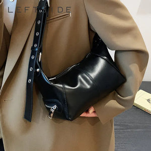 LEFTSIDE Crossbody Bags for Women Travel Small PU Leather Shoulder Bag Handbags