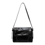 Vintage Small Leather Crossbody Bag Lady Hobo Purse