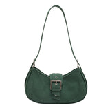 LEFTSIDE Crossbody Bags for Women Winter Small Solid Saddle Bags Handbags