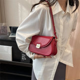 Green Shoulder Bag for Women In Solid Small PU Leather Handbags and Purse