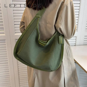 LEFTSIDE Large Capacity Shoulder Side Bag for Women Winter Shopper