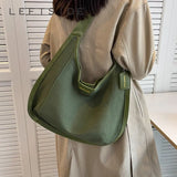 LEFTSIDE Large Capacity Shoulder Side Bag for Women Winter Shopper