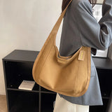 LEFTSIDE Large Capacity Shoulder Side Bag for Women Winter Shopper
