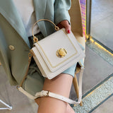LEFTSIDE Leather Crossbody Bags for Women Summer Shoulder Bag with Short Handle