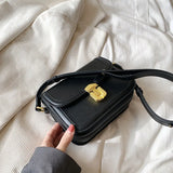 Retro Leather Flap Mini Crossbody Bag for Women