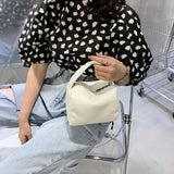 LEFTSIDE Mini PU Leather Handbag For Women Lady Travel Crossbody Bag