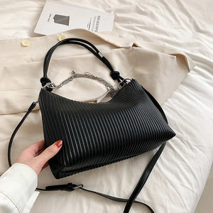 LEFTSIDE Crossbody Bag for Women Chain PU Leather Handbags