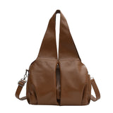 LEFTSIDE Retro Solid Hobo Bags for Women Spring Leather Shoulder Side Bag