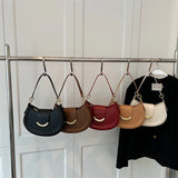 Women's Leather Saddle Shoulder Crossbody Handbag