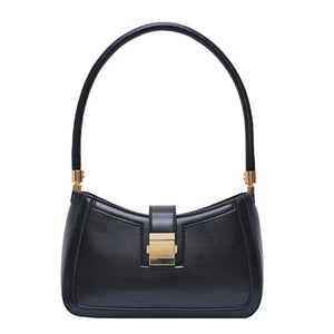 LEFTSIDE Shoulder Bags For Women Solid Lock Handbags Small Purse