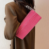 Women's Leather Shoulder Side Bag Small Crossbody Chain Purse