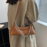 LEFTSIDE Shoulder Side Bags for Women Small Leather Crossbody Chain Handbags