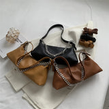 LEFTSIDE Shoulder Side Bags for Women Small Leather Crossbody Chain Handbags
