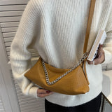 LEFTSIDE Shoulder Side Bags for Women Small Leather Crossbody Chain Handbags