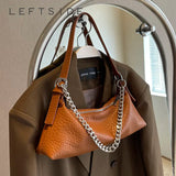 LEFTSIDE Shoulder Side Bags for Women Small Leather Crossbody Chain Handbags