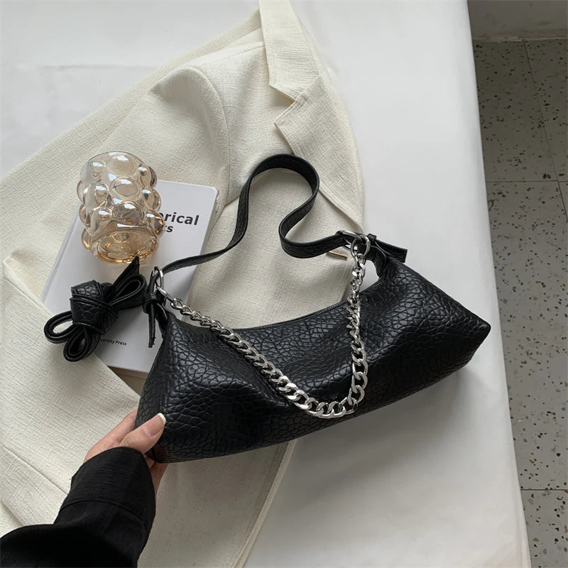 LEFTSIDE Shoulder Side Bags for Women Small Leather Crossbody Chain Handbags