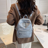Small PU Leather Backpacks for Women Girls Back To School