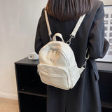 Small PU Leather Backpacks for Women Girls Back To School