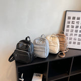 Small PU Leather Backpacks for Women Girls Back To School