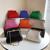 Winter Soft PU Leather Women's Handbag Thick Chain Tote Shoulder Bag
