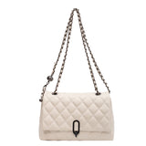 Lattice Chain Crossbody Bag for Women Winter Handbag