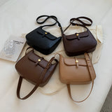 LEFTSIDE Vintage Crossbody Bags for Women Retro Small PU Leather Handbags