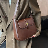 LEFTSIDE Vintage Crossbody Bags for Women Retro Small PU Leather Handbags