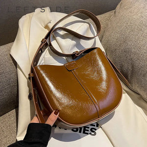 Vintage Crossbody Bags for Women PU Leather Handbag