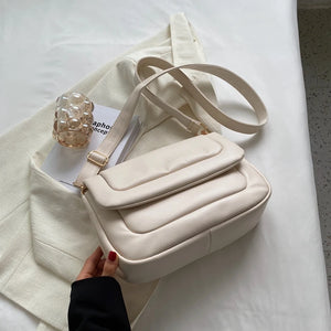 LEFTSIDE Vintage Leather Crossbody Bags for Women Winter In Handbags Small Trave
