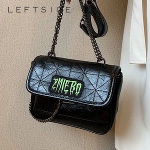 Small Metallic Top Handle Crossbody Bag Quilted Chain Handbag Purse