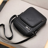 Men Vintage Shoulder Bags Large Capacity Multi-Fonction Leather Casual Messenger