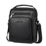Men Vintage Shoulder Bags Large Capacity Multi-Fonction Leather Casual Messenger