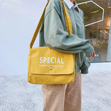 Canvas Messenger Bag for Students