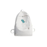 LENLEI Harajuku Canvas Print Student Bag Large-Capacity Backpack
