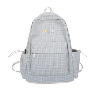 Canvas Backpack Shoulder Bags Large Capacity School Bags for Teenage Girls