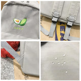 LENLEI Waterproof Nylon Women Backpack Cartoon Fruit Embroidery Girl School