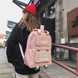 LENLEI Waterproof Backpack for Teenage Girls - Large Capacity Mochila