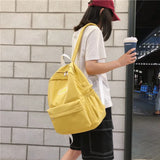 Polyester cotton women backpack for Teenage girls