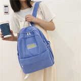 Polyester cotton women backpack for Teenage girls