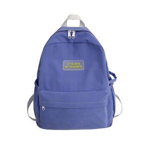 Polyester cotton women backpack for Teenage girls
